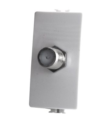 MAPAM 525B Joy 525B 1P White Satellite Socket