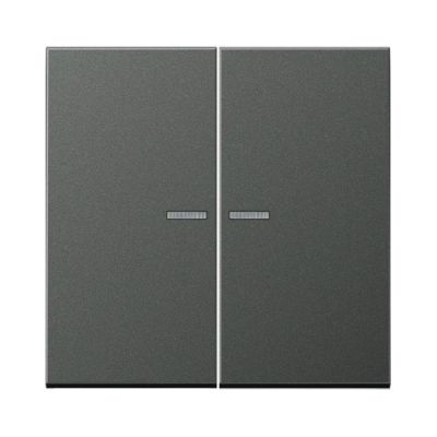 JUNG AL10921STRFAN KNX RF push button, 2 channels, anthracite