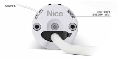 NICE E EDGE SI 1012 DC BD Tubular motor with electronic limit switch, practical dry-contact input and integrated two-way radio receiver