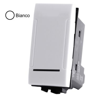 MAPAM 805B Unipolar button (10A-250V) Art 805B White -