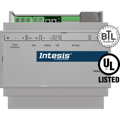 INBACDAL0640500 Intesis Convertitore di Protocollo DALI-2 a BACnet/IP — 1 Canale DALI — Fino a 64 Driver e Sensori