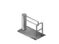 NICE TORNELLI RAMPAA Rampa per battenti AGS, ATS, ATTS, sia per varchi da 650mm sia da 900mm - Base a scacchi in acciaio inossidabile spazzolato