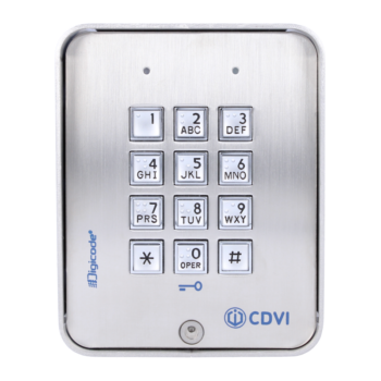 CDVI CBB stainless steel keyboard to be applied with braille keys