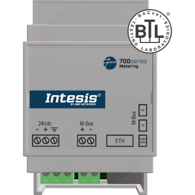 IN712MEB0500000 Gateway Intesis 700 Series per contatori M‑Bus a Modbus TCP o BACnet/IP