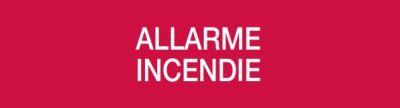 COOPER CSA INCENDIO CSA08670 DICITURA SERIE 50XX "ALARME INCENDIE"