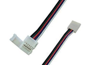 LEDCO CNT1010-5P CONNETTORE DOPPIO STRIP RGBW 10 MM. C/CAVO 15 CM.