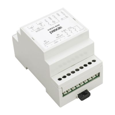 PASO AW25-DIN Amplificatore stereo in classe D da 25 W per guida DIN