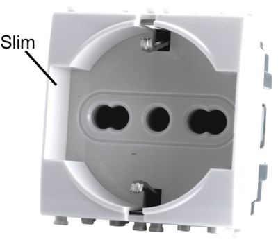 MAPAM 615B Schuko Unel 2.0 (16A-250V) Gem 615B White Socket -