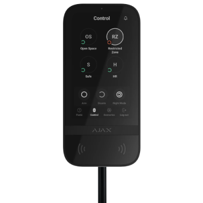 143607 Ajax Superior KeyPad TouchScreen Fibra ASP black