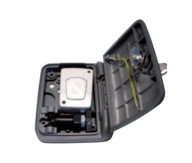 ALLMATIC 64100252 Built-in aluminum box with button and release lever BUILT-IN BLINDINO - BLDR/I