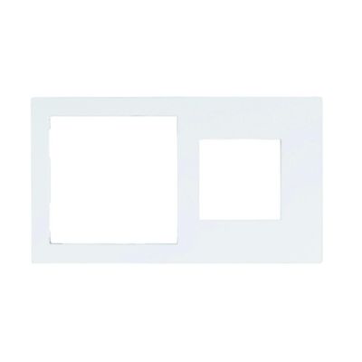 EELECTRON PO71A45PL-1 PLACCA DOPPIA 71+45 PLASTICA VERNICIATA BIANCO