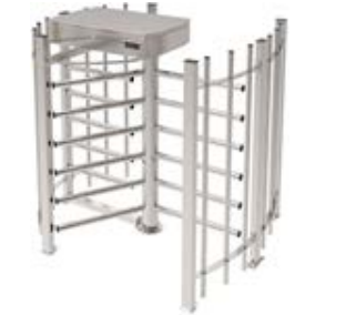 NICE TORNELLI SPINT3 Tornello con gabbia altezza 1312 mm con ante tubolari - Acciaio inossidabile spazzolato AISI 304 - 3 braccia angolazione 120°