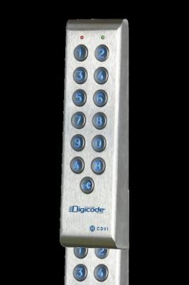 CDVI PROFIL100EINT Backlit stainless steel vandal-proof keyboard with integrated electronics