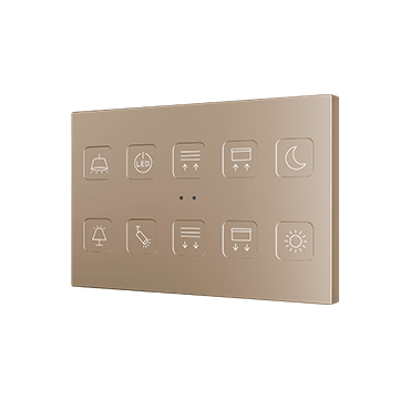 ZENNIO ZVITRXL10 Tecla RGB XL 10. Pulsante capacitivo in PC-ABS - 1