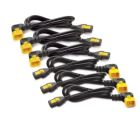 APC UPS AP8704R-WW 6PCS POWER CABLE KIT CLAMPING C13-C14 (90°) 1.2M