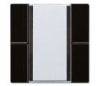 JUNG LS2092NABSSW Universal 2-channel KNX pushbutton panel for acc. 2070U- black