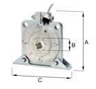 NICE 511121020300 Fall arrest device TA 1/2 RD + Ø 30mm, Max torque 332 Nm