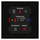 MDT BE-TAS86T06.02 T.Smart 86,6 funz.display+T gradi,nero