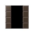 JUNG A504TSAMO Key covers for sensor 4 channels F50- mod. A500- moka