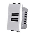 MT DISTRIBUZIONE 821B Doppia Presa Usb 2A Art 821B Bianco -