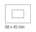 EKINEX EK-SRG-F Rectangular window plate 68X45 in NTM