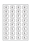 EELECTRON 9025ISE-1 9025 KNX CAPACITIVE BUTTON, WHITE ICON SET - E - 32 ICONS
