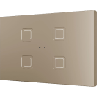 ZENNIO ZVITXLX4C Tecla XL X4. PC-ABS Capacitive push button - 4 but