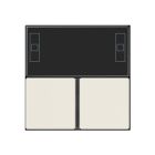 JUNG A4093TSA Key covers for compact KNX environmental controller - mod. AS+A500+A creation- white