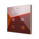 ZENNIO ZVIFR6C360 Flat RGB 6. Glass capacitive push button - 6 knock