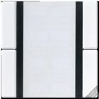 JUNG A2072NABS Sensori a tasti 2 canali Standard- per accoppiatore bus KNX 2070U radiotrasmettitore a parete 40FW- bianco
