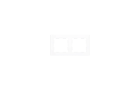 ZENNIO 980000209 2-seater frame, ZS55, matt white