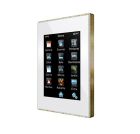 ZENNIO ZVI-Z41PRO-WB Touch Z41 Pro, cornice ottone, bianco