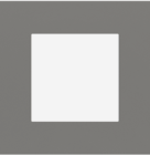 EKINEX EK-PQP-GAI Window square plate 45x45 mm - hematite color