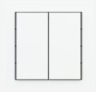 EKINEX EK-T2R-MAA Pack of 2 white vertical rectangular buttons
