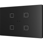 ZENNIO ZVITXLX4A Interruttore touch capacitivo TECLA XL retroilluminato 4 tasti, nero