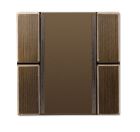 JUNG ME2072NABSAT Standard 2-channel button sensor for KNX bus coupler 2070U wall-mounted radio transmitter 40FW - antique brass