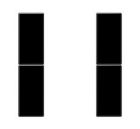 JUNG LS502TSASW Key covers for sensor 2 channels F50- mod. LS990- black