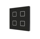 ZENNIO ZVI-F4-A ZVI-F4-A Flat 4 Backlit capacitive touch switch, 4 buttons, black