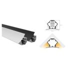 LEDCO PR336/3NE ANGULAR PROFILE 76 MM. 3 MT. NERO