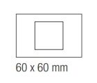 EKINEX EK-DRS-F Rectangular window plate 60X60mm in NTM