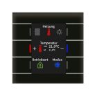 MDT BE-GT2TS.02S Tasto vetro 6funz.display+T gradi,nero