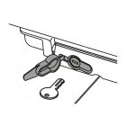 ROGER SPARE PARTS RS384/KA7009 EUROPEAN CYLINDER+3 KEYS FOR SBL.RL651 CODE KA7
