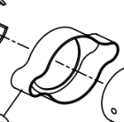 GIBIDI P9AX91940 FRONT FLANGE COVER