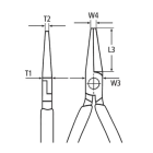 KNIPEX 30 35 160 Mechanical clamp - with long nose
