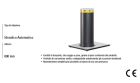 FAAC 116505 J200/H600 HA Retractable Bollard - BRUSHED STAINLESS STEEL