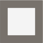 EKINEX EK-DQG-FGL Placca Deep (FF e 71 e 20Venti ) quadrata-FENIX NTM grigio londra