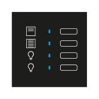 BLUMOTIX BX-F-QRWLGN QUBIK ICON Cover tastiera vetro 1 Pulsante tappare