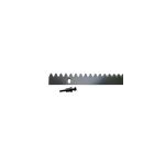 DOMOTIME CCD123001V60  Cremagliera in acciaio 12x30x1000 con  accessori