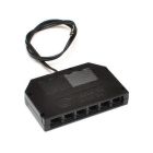 LEDCO DSTDP/NE/6 DUPONT BLACK DISTRIBUTOR C/2MT 6-WAY 2-POLE