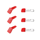 KNIPEX 00 63 06 TCR CC y TT Clips (rossi, 3 pezzi ciascuna)